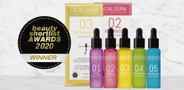 Facialderm, ganadora de los Beauty Shortlist Awards como marca innovadora